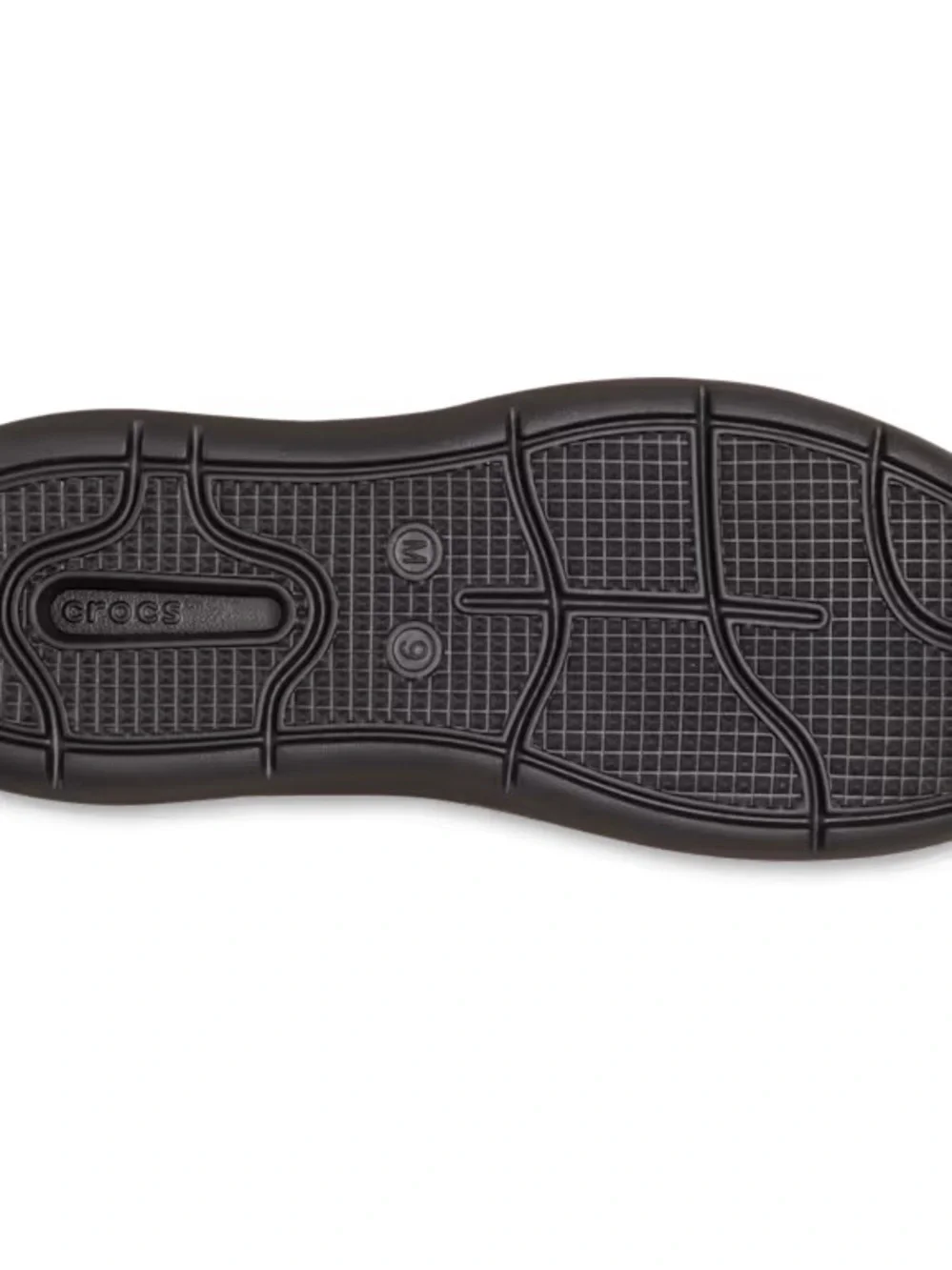 CROCS Men's Black Perforated Lace-Up Sneakers
